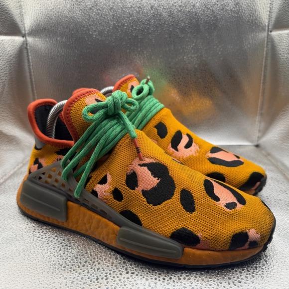 Size‎ 6.5 Adidas Pharrell x NMD Human Race Animal Print Orange Mens Shoes GZ4439